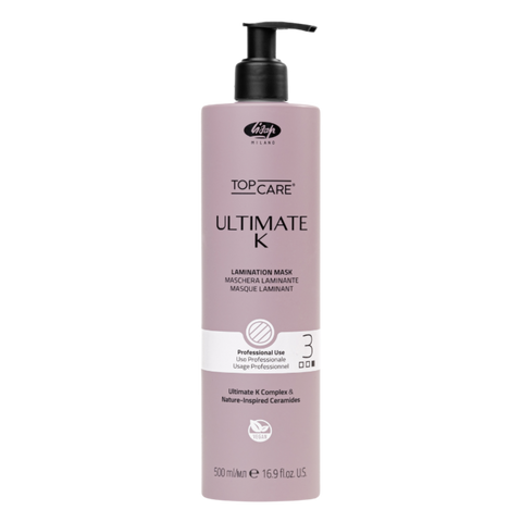 Lisap Ultimate K Step 3 - Laminating Keratin Straightening Mask 500 ml