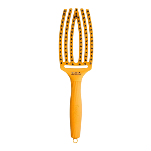 Olivia Garden - Szczotka Finger Brush Medium - Yellow Sunshine