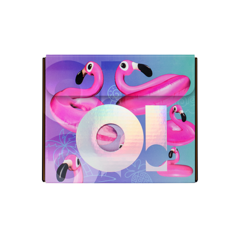 O! Tools Pink Flamingo - Ryflowana Folia Fryzjerska w Rolce 100 m