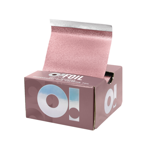 O! Tools Rose Gold - Ryflowana Folia Fryzjerska w Arkuszach 500 szt