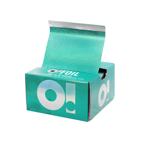 O! Tools Blue Lagoon - Ryflowana Folia Fryzjerska w Arkuszach 500 szt
