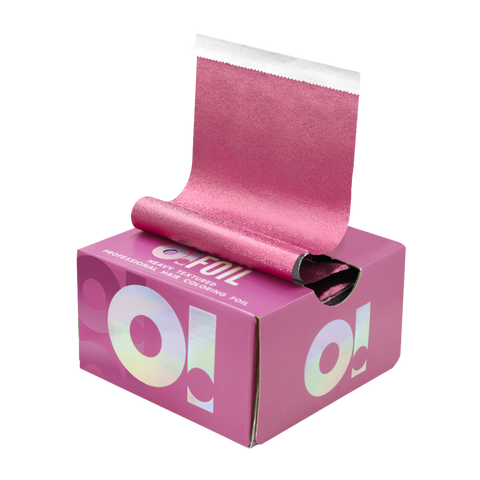 O! Tools Pink Chick - Ryflowana Folia Fryzjerska w Arkuszach 500 szt