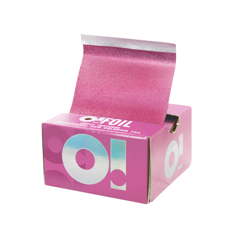 O! Tools Pink Chick - Ryflowana Folia Fryzjerska w Arkuszach 500 szt