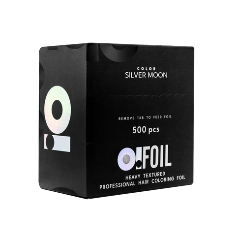 O! Tools Silver Moon - Ryflowana Folia Fryzjerska w Arkuszach 500 szt