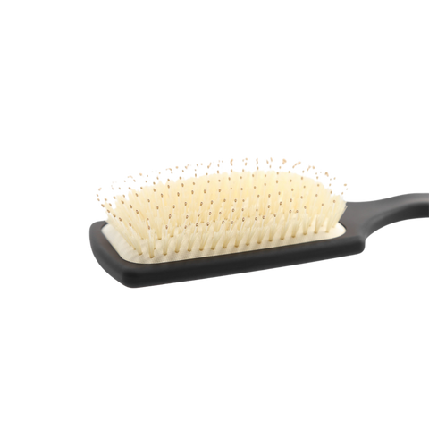 Kashoki Smooth White - Szczotka z Białym Włosiem Dzika - Paddle zbliżenie na włosie