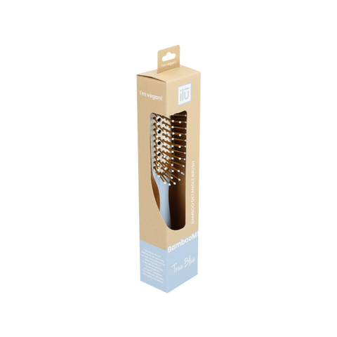 ILU BambooM! - Bamboo Hair Brush - True Blue