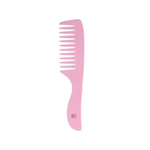 ILU - Bambusowy Grzebień do Włosów - Pink Flamingo