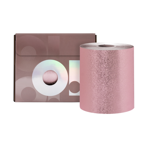 O! Tools Rose Gold - Ryflowana Folia Fryzjerska w Rolce 100 m