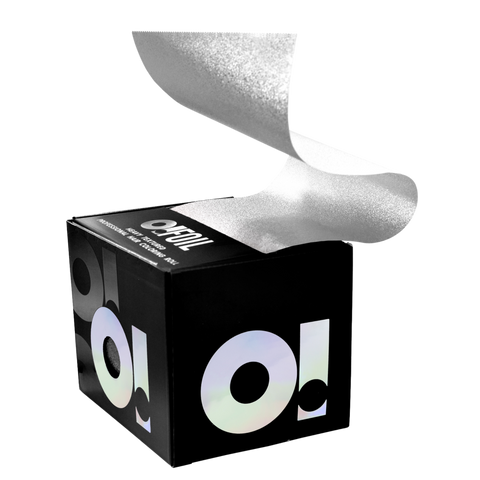 O! Tools Silver Moon - Grooved Hairdressing Foil Roll 100 m
