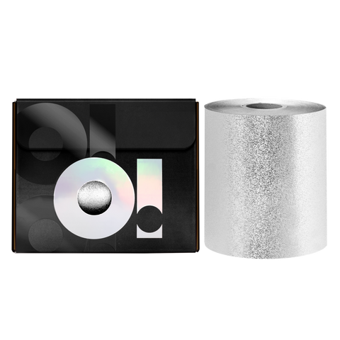 O! Tools Silver Moon - Grooved Hairdressing Foil Roll 100 m