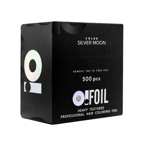 O! Tools Silver Moon - Grooved Hairdressing Foil Roll 100 m