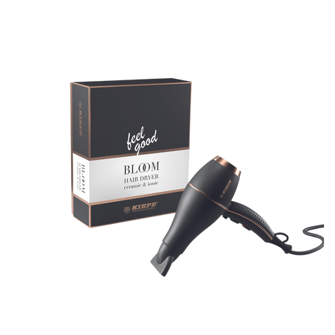 Kiepe - Suszarka Bloom Black/Cooper a obok opakowanie