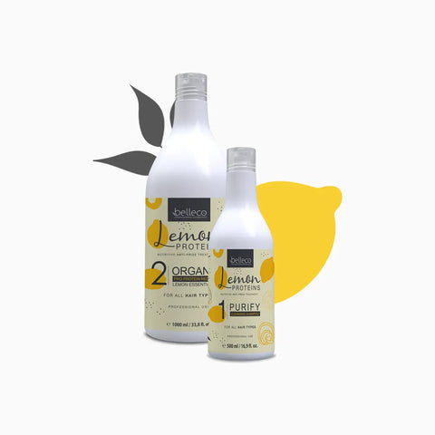 Belleco Lemon Protein - Nanoplasty Set Shampoo 500 ml + Proteins 1000 ml
