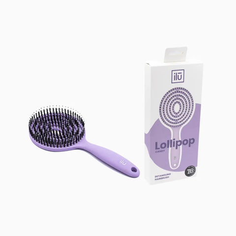 ILU Lollipop Candy - Fioletowa Owalna Szczotka do Włosów