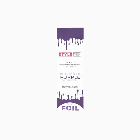 Styletek - Ryflowana Folia do Koloryzacji Włosów w Rolce XL Purple