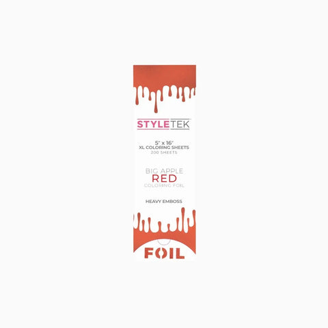 Styletek - Ryflowana Folia do Koloryzacji Włosów w Rolce XL Red