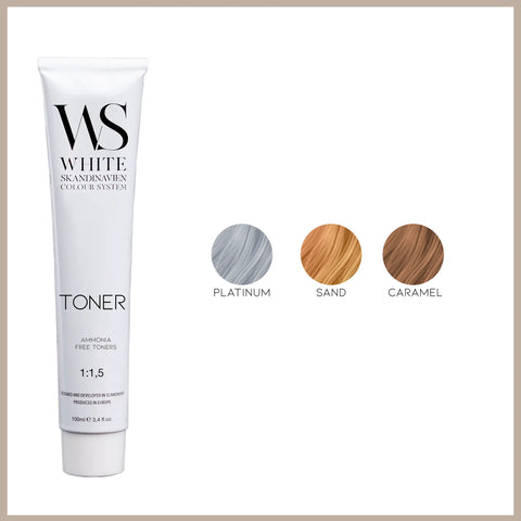 White Skandinavien Toner - Farba do Włosów bez Amoniaku paleta kolorów