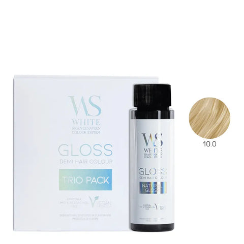 White Skandinavien Gloss System - Toner Kwasowy 3-pack
