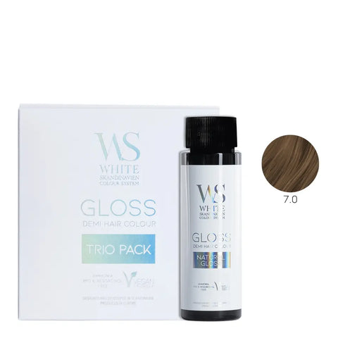White Skandinavien Gloss System - Toner Kwasowy 3-pack