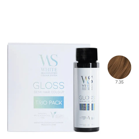 White Skandinavien Gloss System - Toner Kwasowy 3-pack