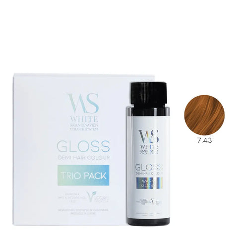 White Skandinavien Gloss System - Toner Kwasowy 3-pack