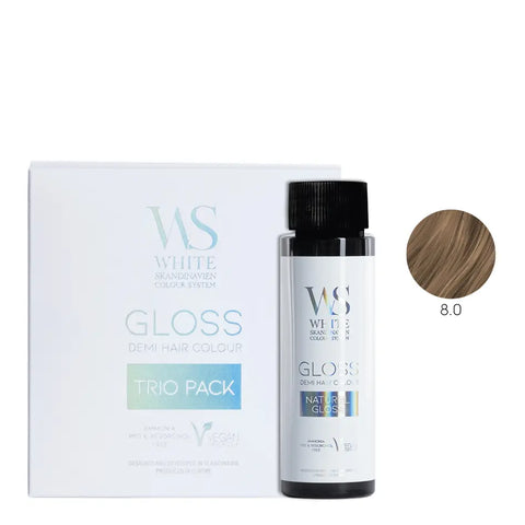 White Skandinavien Gloss System - Toner Kwasowy 3-pack