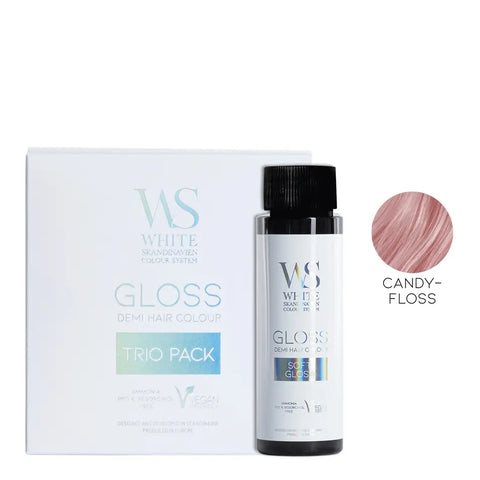 White Skandinavien Gloss System - Toner Kwasowy 3-pack