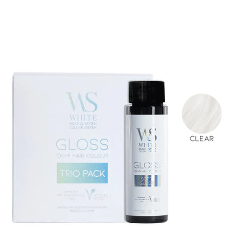 White Skandinavien Gloss System - Toner Kwasowy 3-pack