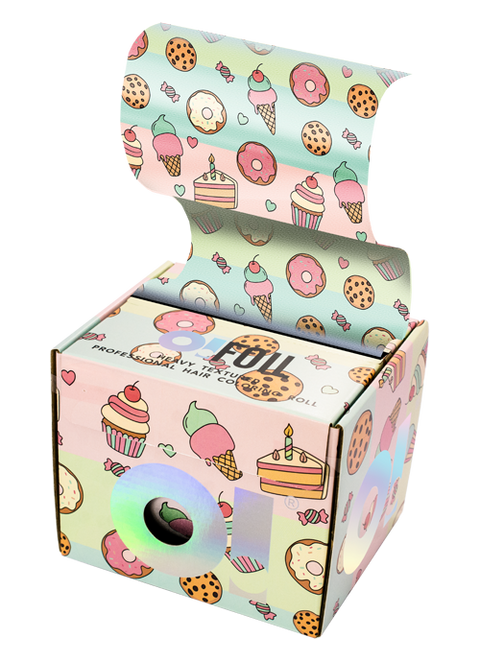 O! Tools Sweet Day - Ryflowana Folia Fryzjerska w Rolce 100m