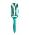 zielona szczotka do włosów Olivia Garden FingerBrush And Beyond Earth Combo Medium, do rozczesywania włosów, ergonomiczny kształt
