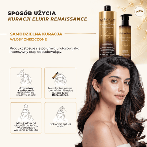 Abril et Nature Molecular Therapy Renaissance - Biomolekularna kuracja odbudowująca pasma 100ml