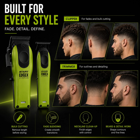 Kiepe - Zestaw Edgex Maszynka + Trymer Green