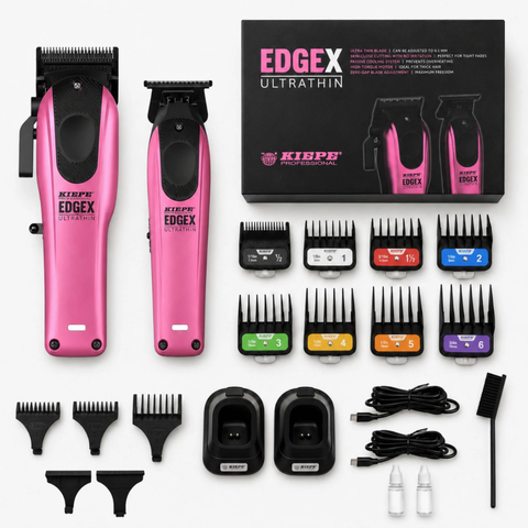 Kiepe - Zestaw Edgex Maszynka + Trymer Pink