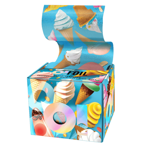 O! Tools Ice Cream - Ryflowana Folia Fryzjerska w Rolce 100 m - Cosmo Poland - 5902596045289