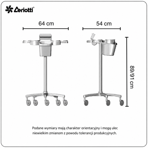 Ceriotti - Service Plus Pomocnik/Wózek Fryzjerski Cappuccino